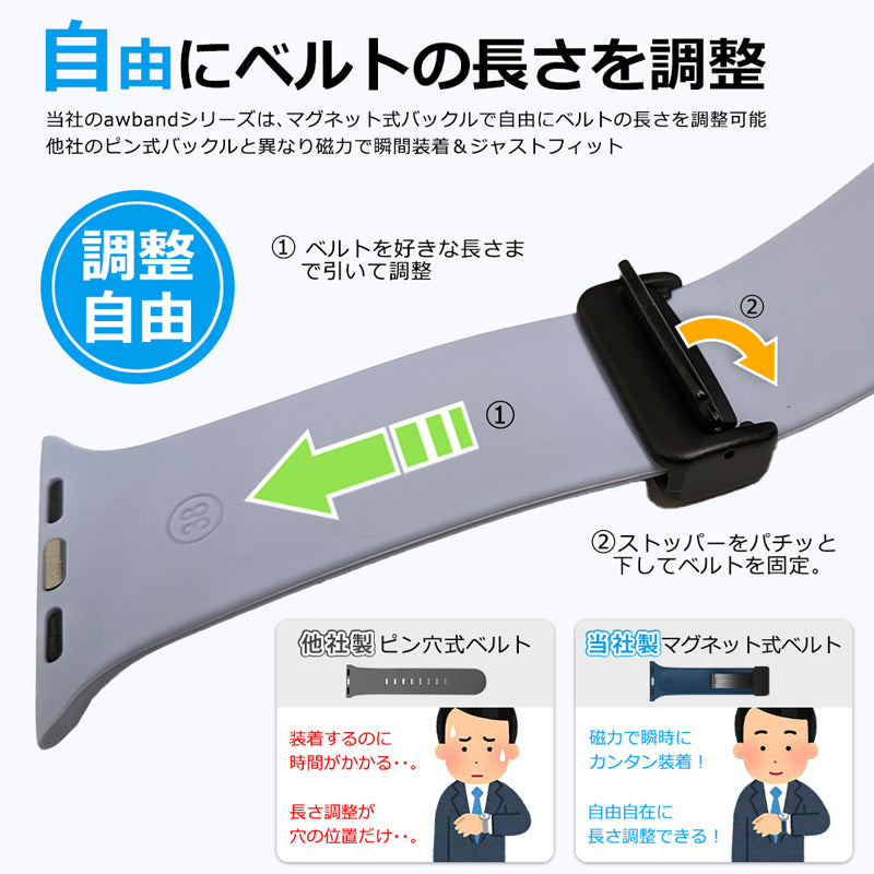 Apple Watch用マグネット式 バンド awband