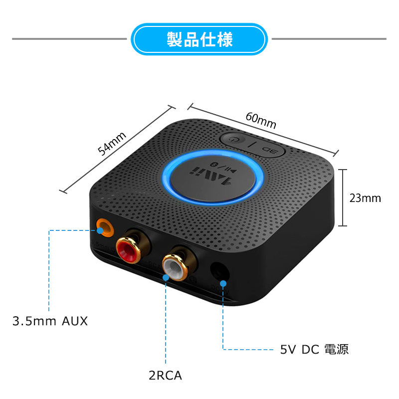 1Mii  bluetooth オーディオレシーバー b06hd