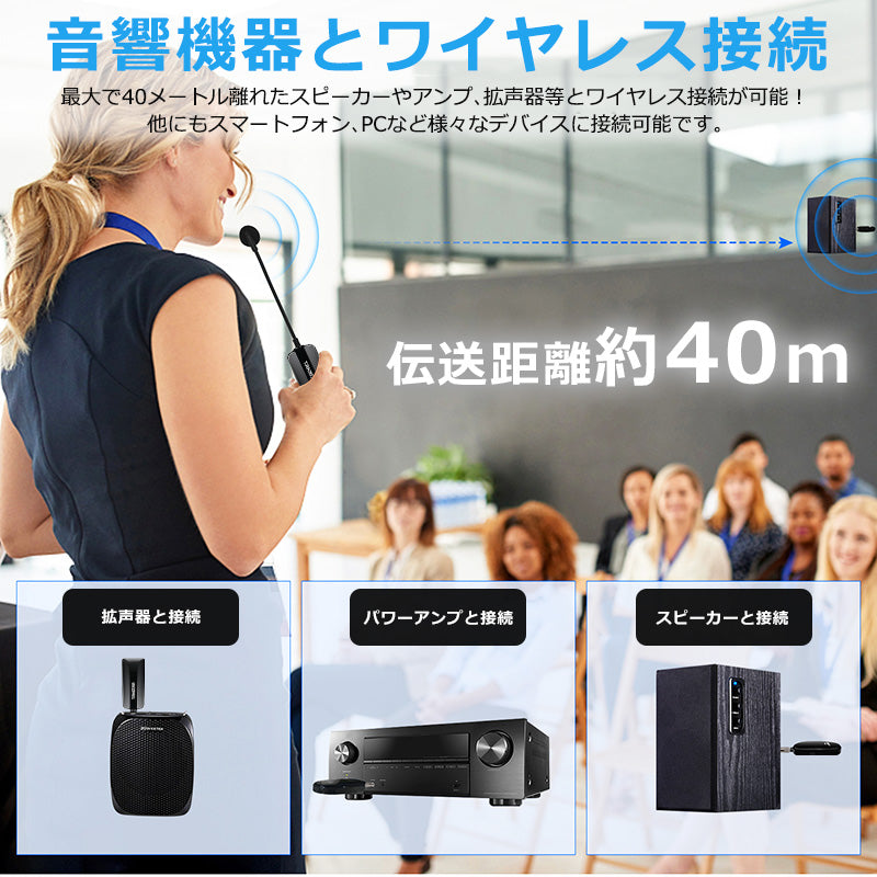 TAKSTAR ディスプレイ搭載 ワイヤレスマイク 拡声器対応  hm-200w