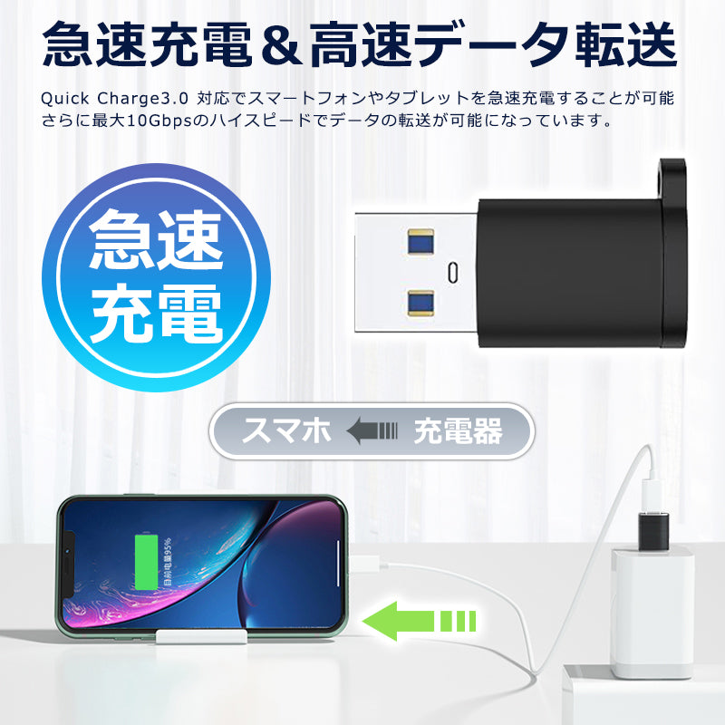 USB-C to USB-A 変換アダプタ USB 3.1対応 idca