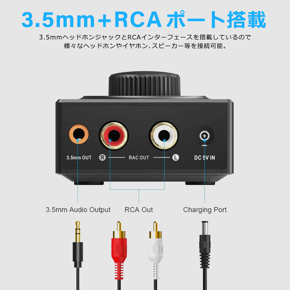 1Mii  LDAC対応 bluetooth5.3 ハイレゾオーディオレシーバー b06t3