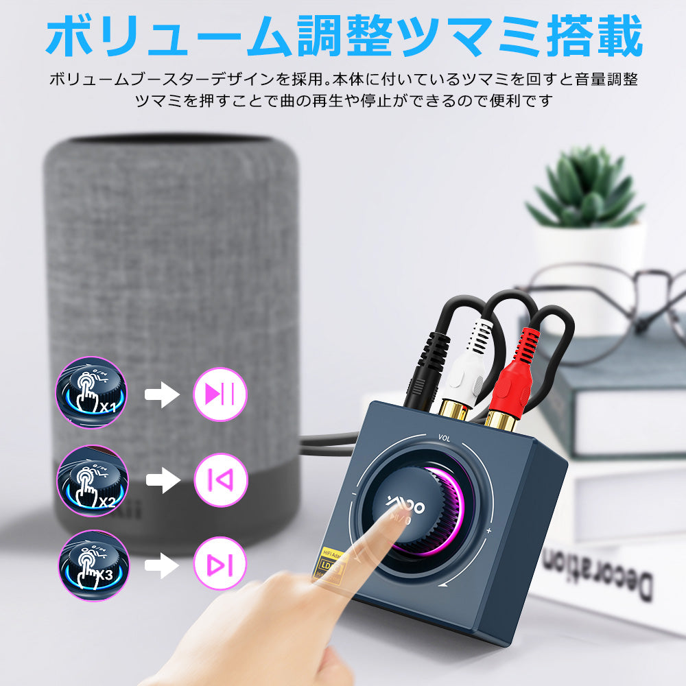 1Mii  LDAC対応 bluetooth5.2 ハイレゾオーディオレシーバー b06t3plus