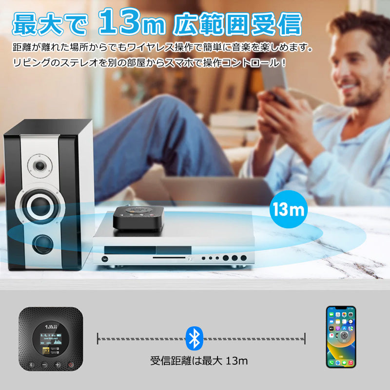 1Mii  LDAC対応 bluetooth ハイレゾオーディオレシーバー b06hdplus