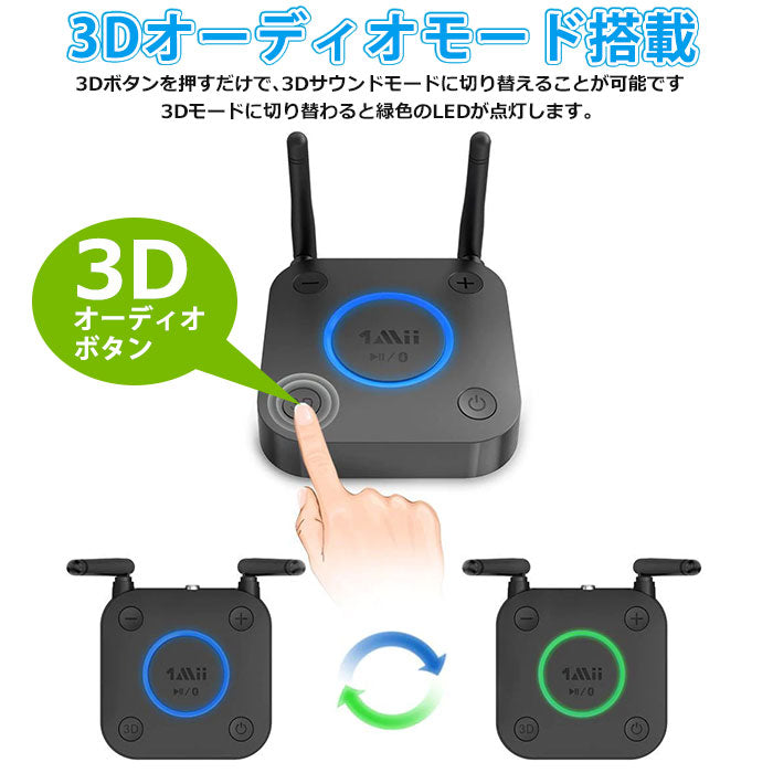 1Mii  bluetooth Hi-Fi 3Dステレオ オーディオレシーバー b06pro