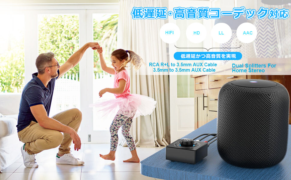 1Mii  LDAC対応 bluetooth5.3 ハイレゾオーディオレシーバー b06t3