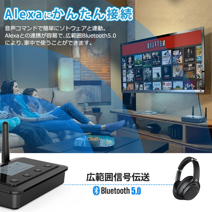1Mii Bluetooth ディスプレイ搭載 送受信機 b03plus