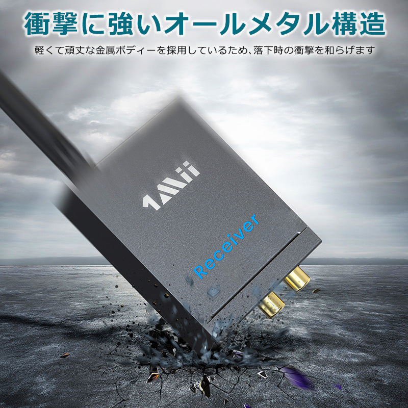 1Mii ワイヤレス RCA トランスミッター&レシーバー2台 rt5066m