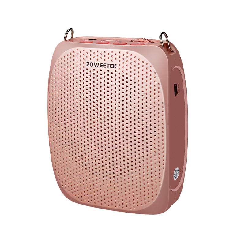 ZOWEETEKハンズフリー ポータブルワイヤレス拡声器スピーカー マイク付 zw-s615