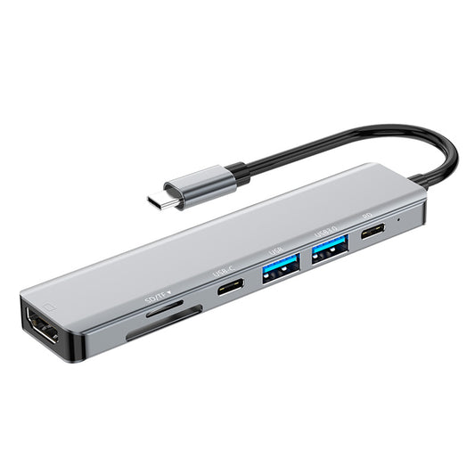 7in1 USB Type-C ハブ HDMI USB3.0 PD充電 SD/microSDカードリーダー yg2121