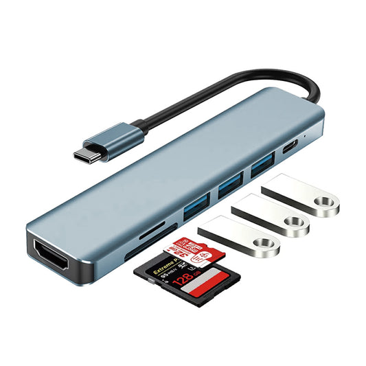 7in1 USB Type-C ハブ 4K HDMI USB3.0 PD対応 SDカードリーダー yg2120