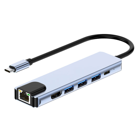 6in1 USB Type-Cハブ 4K HDMI USB3.0 PD対応 LAN ポート byl2007u3
