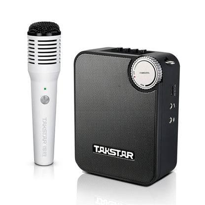 TAKSTAR ポータブル Bluetooth 拡声器 スピーカー ハンドマイク付 e500w
