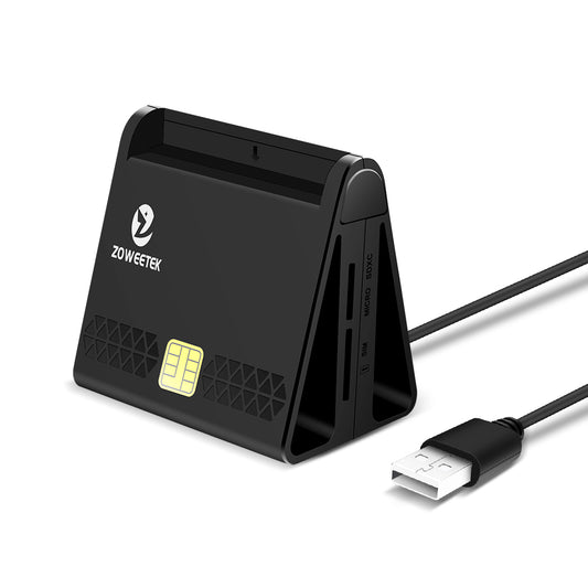 ZOWEETEK スタンド式 ICカードリーダー Micro SDカード対応 icr0010