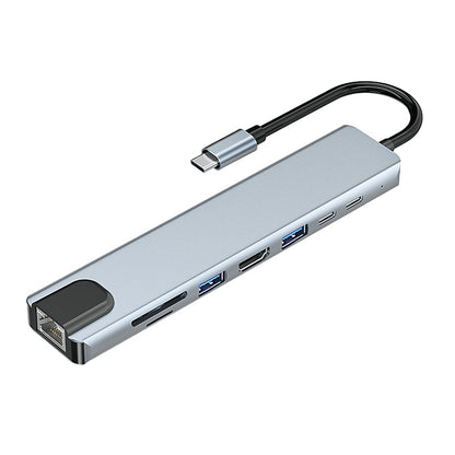 8in1 USB Type-Cハブ 4K HDMI USB3.0 PD LAN ポートSDカード byl2017l