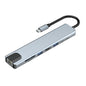 8in1 USB Type-Cハブ 4K HDMI USB3.0 PD LAN ポートSDカード byl2017l