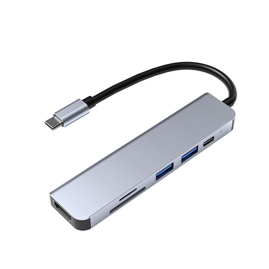 6in1 USB Type-C ハブ 4K HDMI USB3.0 PD充電 SDカードリーダー byl2010