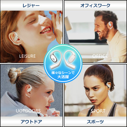 bluetooth5.3 オープンイヤーOWSワイヤレスイヤホン idv1
