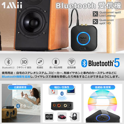1Mii  bluetooth オーディオレシーバー b06hd