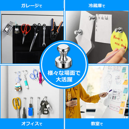 IDETOR製 小型超強力ネオジム磁石 マグネットピン 12個セット mtre1518