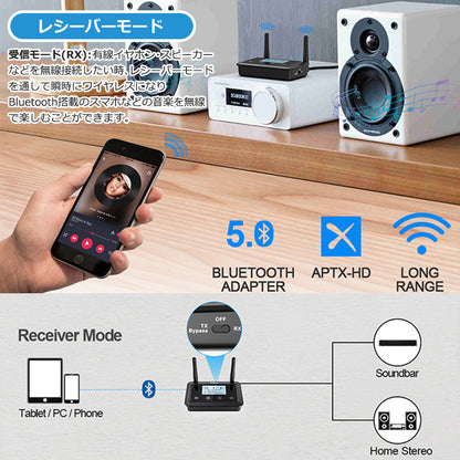 1Mii Bluetooth LDAC ハイレゾディスプレイ搭載 送受信機 b03proplus