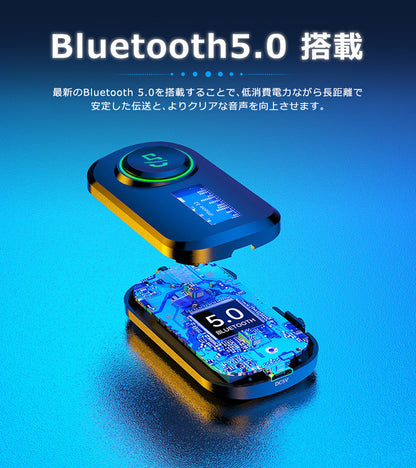 1Mii ディスプレイ搭載 Bluetooth ワイヤレス オーディオ 送受信機 br05