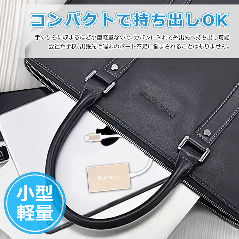 USB Type-C ハブ 4in1 変換 アダプタ USB3.1 高速充電 4ポート typec2usb