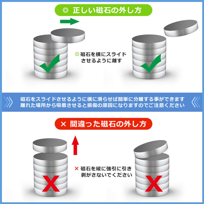 IDETOR製 超強力丸型ネオジム磁石 マグネット 50個セット j001