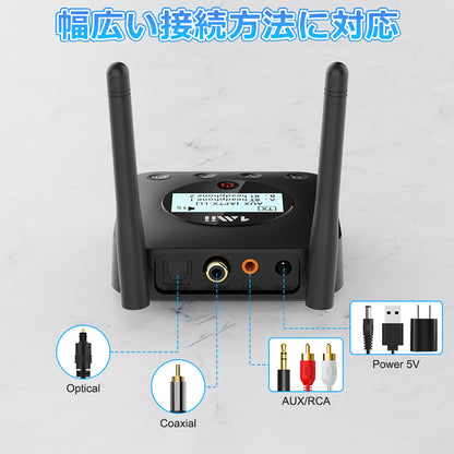 1Mii Bluetooth 5.0 ディスプレイ搭載トランスミッター b06txplus