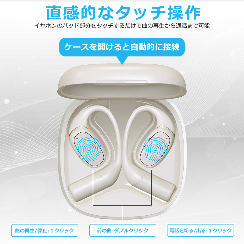 bluetooth5.3 オープンイヤーOWSワイヤレスイヤホン idv49