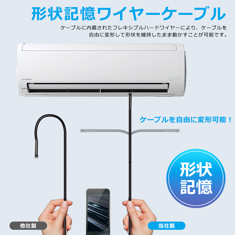 HD 内視鏡カメラ USB USB-C Lightning 接続 5.5mm 高画素極細レンズ k1-pro5mm