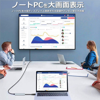 6in1 USB Type-Cハブ 4K HDMI USB3.0 PD対応 LAN ポート byl2007u3