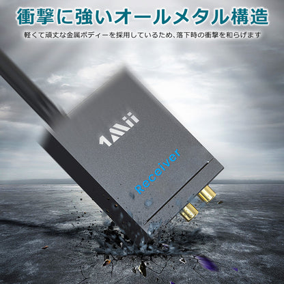 1Mii ワイヤレス RCA トランスミッター&レシーバー2台 rt5066m
