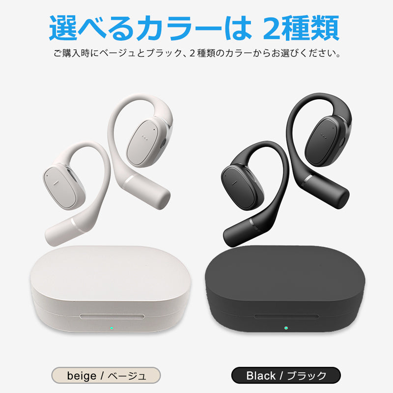 bluetooth5.3 オープンイヤーOWSワイヤレスイヤホン idv1